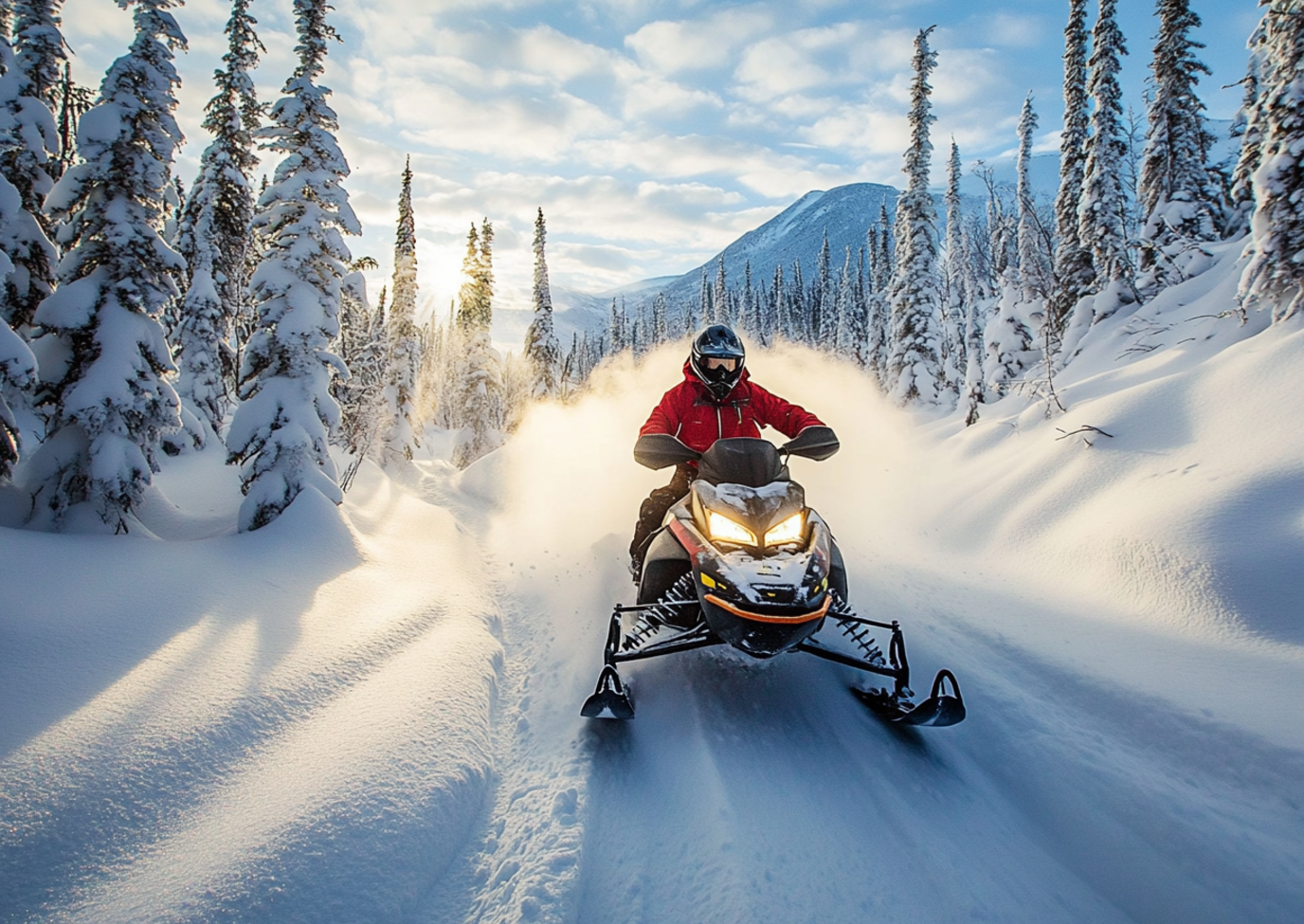 Snowmobiling